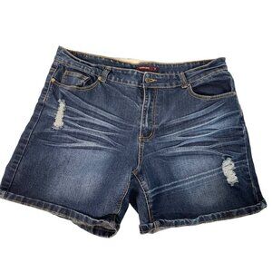 Kenneth Lopez Shorts Denim Jean Distressed Bootie Size 18
